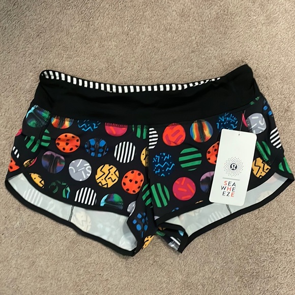 NWT Rare Lululemon 2015 Seawheeze Speed Shorts - Picture 2 of 7